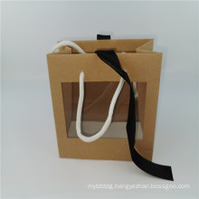 Kraft Paper Bags with Window Gift Paper Bag New Design